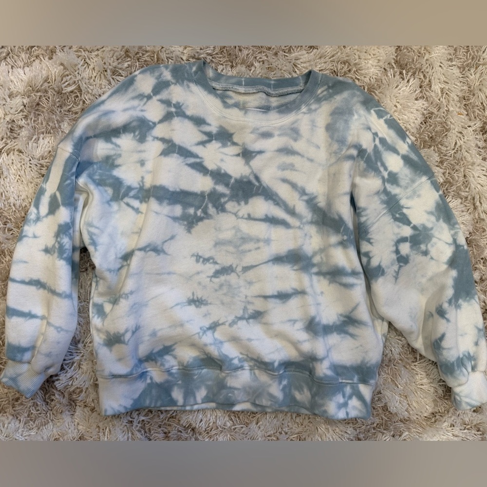 PISTOLA Misha Women’s Blue Tie Dye Crew Neck Pullover Sweatshirt Small - Picture 5 of 5
